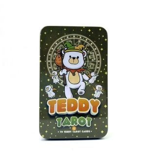 Teddy Tarot | Таро Плюшевого Ведмедика (в жерстяній коробочці, з помаранчевим зрізом) 111926 фото