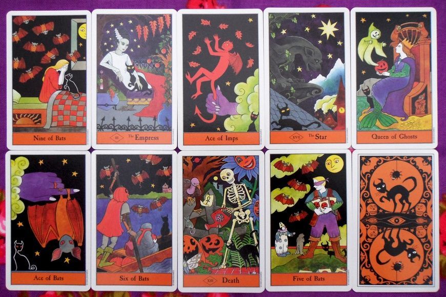 Halloween Tarot | Таро Хелловін (у жерстяній коробці) - уцінка 8834 фото