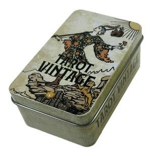 Таро Вінтаж | Vintage Tarot (у жерстяній коробочці, із золотим зрізом) - УЦІНКА 111862 фото