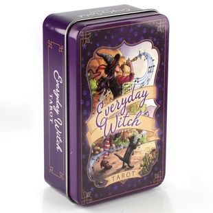 Everyday Witch Tarot | Таро Відьма щодня (в бляшаній коробочці, з бузковим зрізом) - УЦІНКА 109316 фото