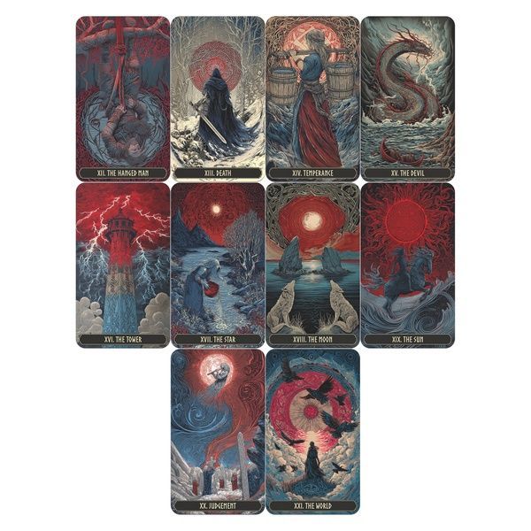 Norwegian Woodcut Tarot | Таро Норвежская Гравюра 128349 фото