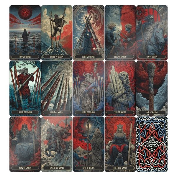 Norwegian Woodcut Tarot | Таро Норвежская Гравюра 128349 фото