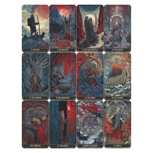 Norwegian Woodcut Tarot | Таро Норвежская Гравюра 128349 фото