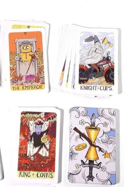 Adventure Time Tarot | Таро Время Приключений (в жестяной коробочке, с синим срезом) - УЦЕНКА 130273 фото