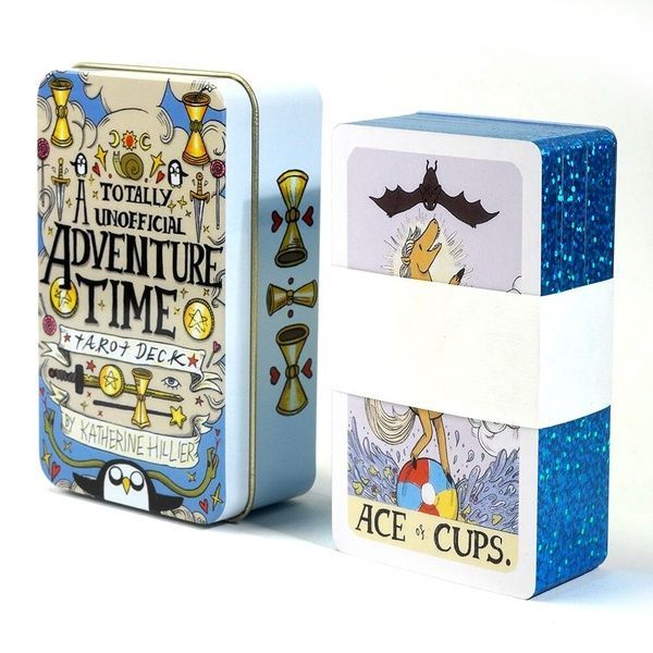 Adventure Time Tarot | Таро Время Приключений (в жестяной коробочке, с синим срезом) - УЦЕНКА 130273 фото