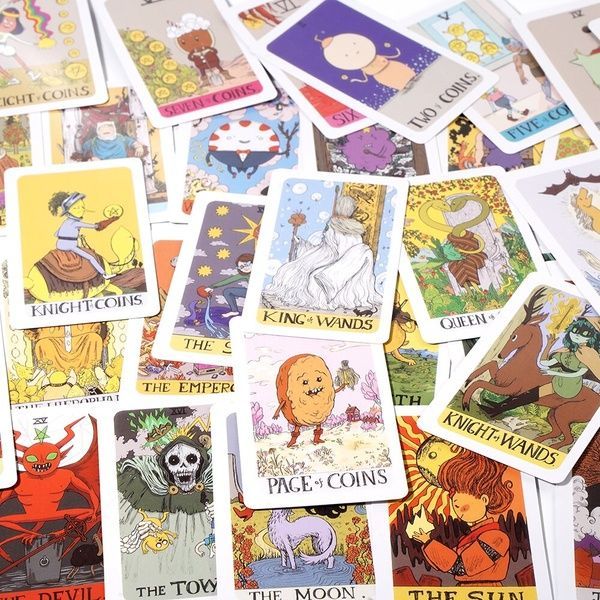 Adventure Time Tarot | Таро Время Приключений (в жестяной коробочке, с синим срезом) - УЦЕНКА 130273 фото