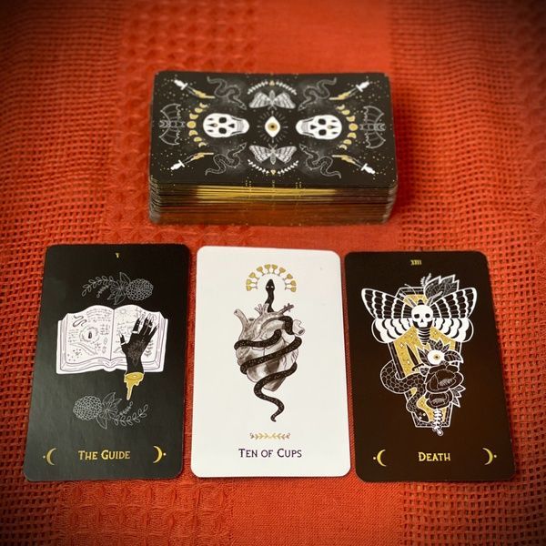 Macabre Tarot pocket | Таро Макабре у металевій коробці 96609 фото