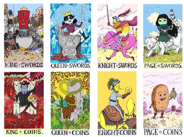 Adventure Time Tarot | Таро Время Приключений (в жестяной коробочке, с синим срезом) - УЦЕНКА 130273 фото