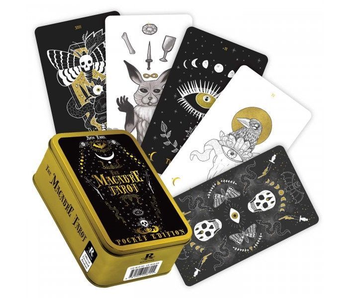 Macabre Tarot pocket | Таро Макабре у металевій коробці 96609 фото