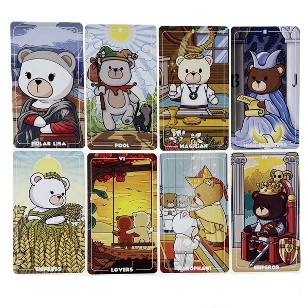Teddy Tarot | Таро Плюшевого Ведмедика (в жерстяній коробочці, з помаранчевим зрізом) - УЦІНКА 111926 фото