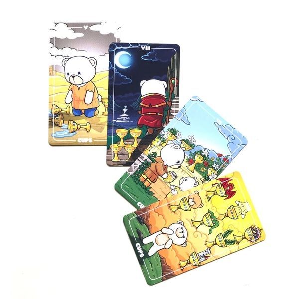 Teddy Tarot | Таро Плюшевого Ведмедика (в жерстяній коробочці, з помаранчевим зрізом) - УЦІНКА 111926 фото