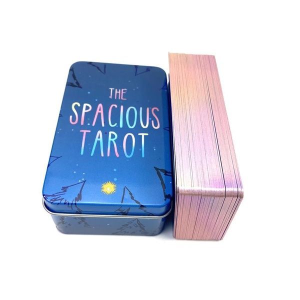 Spacious Tarot | Просторове Таро (в жерстяній коробочці, з рожевим зрізом) - УЦІНКА 111906 фото