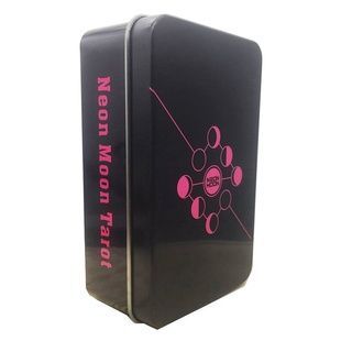 Neon Moon Tarot | Таро Неонового Місяця (в жерстяній коробочці, з фіолетовим зрізом) - УЦІНКА 109340 фото