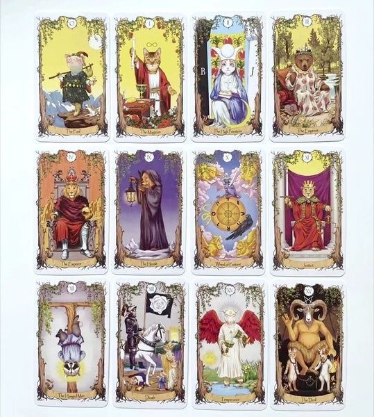 Animal Tarot | Таро Тварин (у жерстяній коробочці, із зеленим зрізом) - УЦІНКА 111996 фото