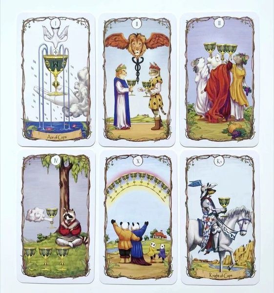 Animal Tarot | Таро Тварин (у жерстяній коробочці, із зеленим зрізом) - УЦІНКА 111996 фото