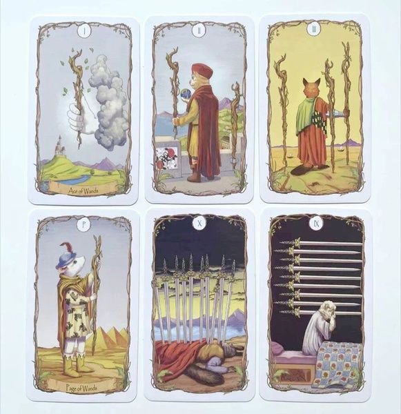 Animal Tarot | Таро Тварин (у жерстяній коробочці, із зеленим зрізом) - УЦІНКА 111996 фото