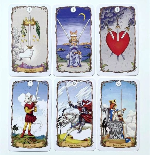 Animal Tarot | Таро Тварин (у жерстяній коробочці, із зеленим зрізом) - УЦІНКА 111996 фото