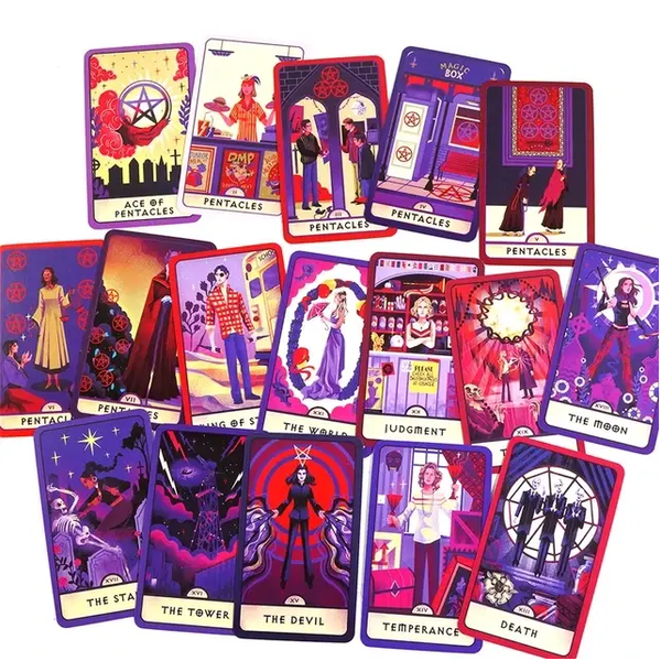 Buffy Tarot | Таро Баффі (у жерстяній коробочці, з червоним зрізом) 130273 фото