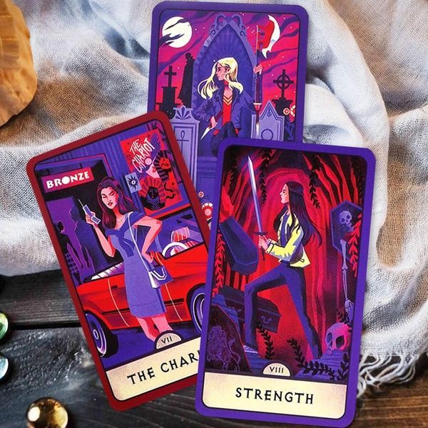 Buffy Tarot | Таро Баффі (у жерстяній коробочці, з червоним зрізом) 130273 фото
