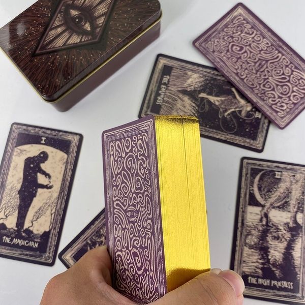 Light Visions Tarot | Таро Видения Света (в жестяной коробочке, с золотым срезом) - УЦЕНКА 101314 фото