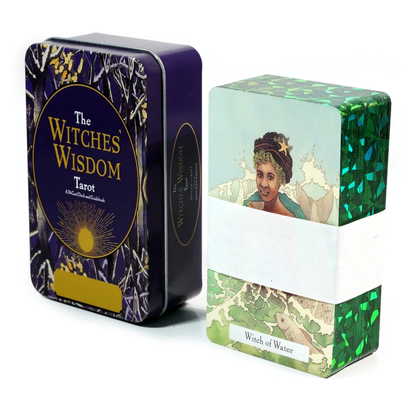 Witches Wisdom Tarot | Таро Мудрості Відьом (у жерстяній коробочці, з зеленим зрізом) 130273 фото
