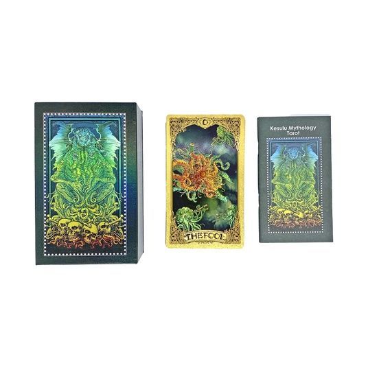 Купити Kesulu Mythology Tarot | Таро Ктулху пластикове золоте