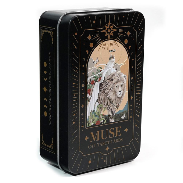 Muse Cat Tarot | Таро Музи Кішки (у жерстяній коробочці, з синім зрізом) 130273 фото