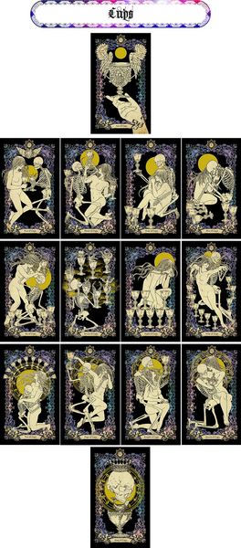Wondering Spirit Tarot | Таро Блукаючого Духа (у жерстяній коробочці, з кольоровим зрізом) 130273 фото