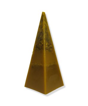 Свеча восковая бесфитильная пирамида 44377 фото
