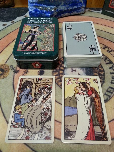 Smith-Waite Centennial Edition Tarot in a tin | Таро Уейта-Сміт, ювілейне видання (в жерстяній коробочці) 24461 фото