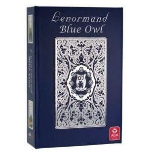 Ленорман Синя Сова Преміум | Lenormand Blue Owl Premium Silver edition 81417 фото