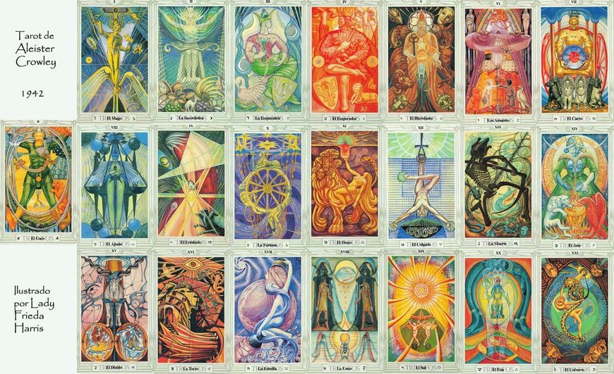 Aleister Crowley Swiss Pocket Thoth Tarot | Таро Тота Алістера Кроулі кишенькові 140143 фото