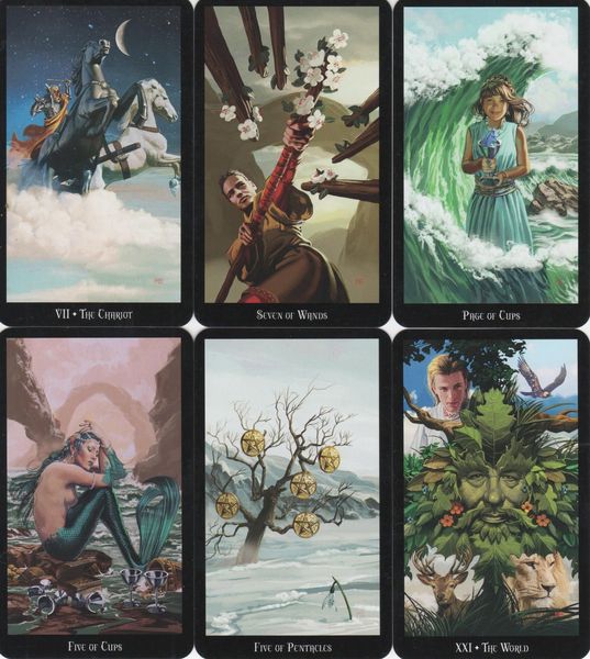 Witches Tarot | Таро Чаклунське (в жерстяній коробочці, з бузковим зрізом) 109326 фото