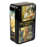 Tarot Decameron | Таро Декамерон (в жерстяній коробочці, з бузковим зрізом) 20295 фото