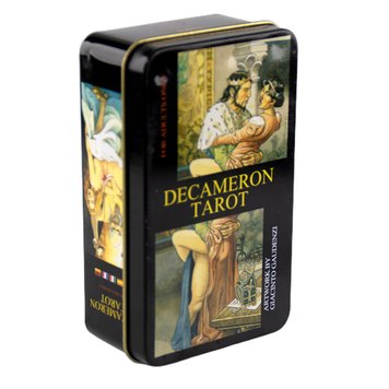 Tarot Decameron | Таро Декамерон (в жестяной коробочке, с сиреневым срезом) 20295 фото