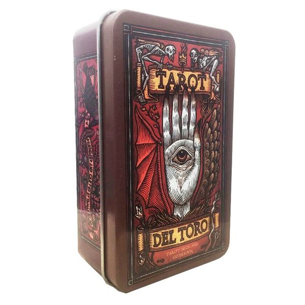 Таро Дель Торо | Tarot del Toro (у жерстяній коробочці, з червоним зрізом) 109335 фото