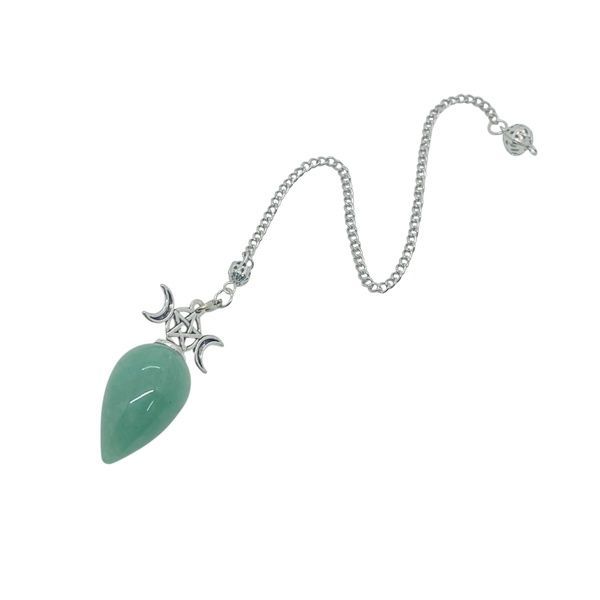 Маятник "Триединая богиня" зеленый авантюрин may51 фото