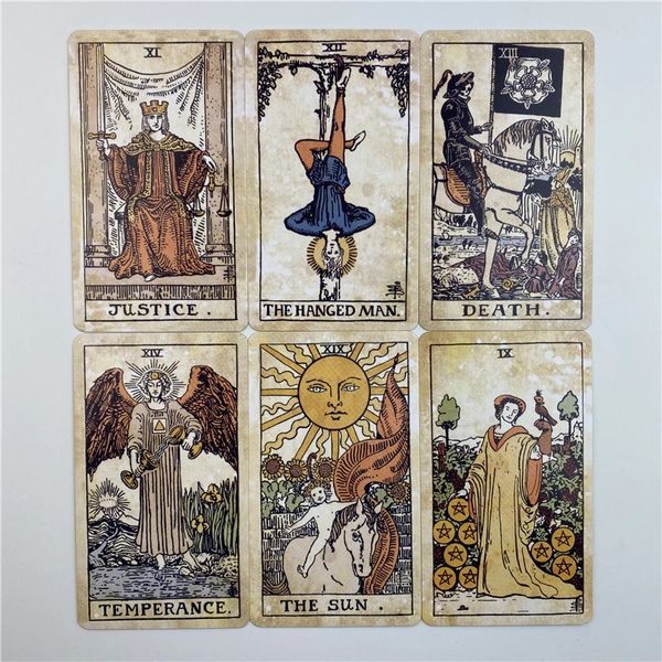 Таро Винтаж | Vintage Tarot (в жестяной коробочке, с золотым срезом) 111862 фото