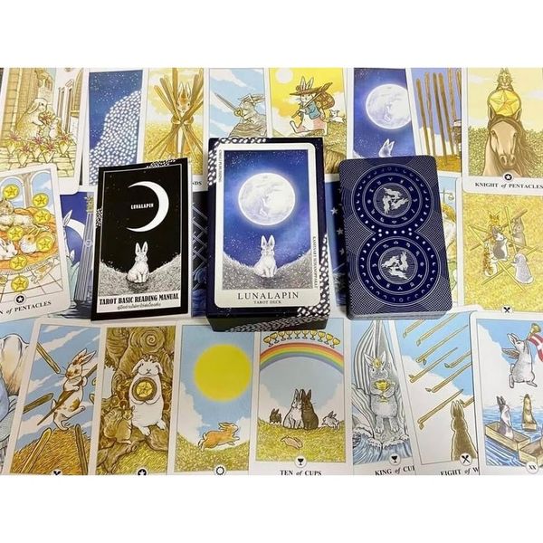 Таро Луналапін | Lunalapin Tarot (у жерстяній коробочці, з голографічним зрізом) 109348 фото