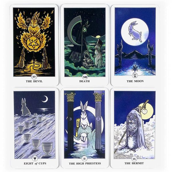 Таро Луналапін | Lunalapin Tarot (у жерстяній коробочці, з голографічним зрізом) 109348 фото