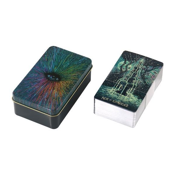 Адекватне Таро | Prisma Vision Tarot (у жерстяній коробочці, зі срібним зрізом) 98434 фото