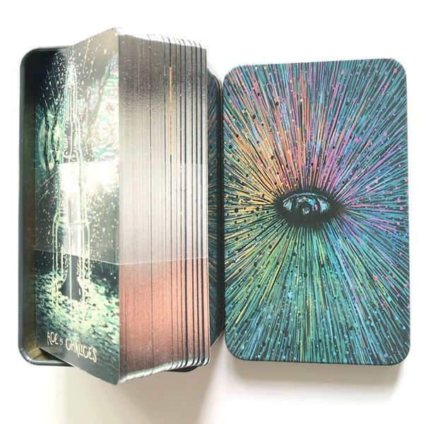 Адекватне Таро | Prisma Vision Tarot (у жерстяній коробочці, зі срібним зрізом) 98434 фото