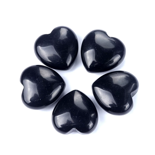 Фигурка сердечко обсидиан fig1004 фото