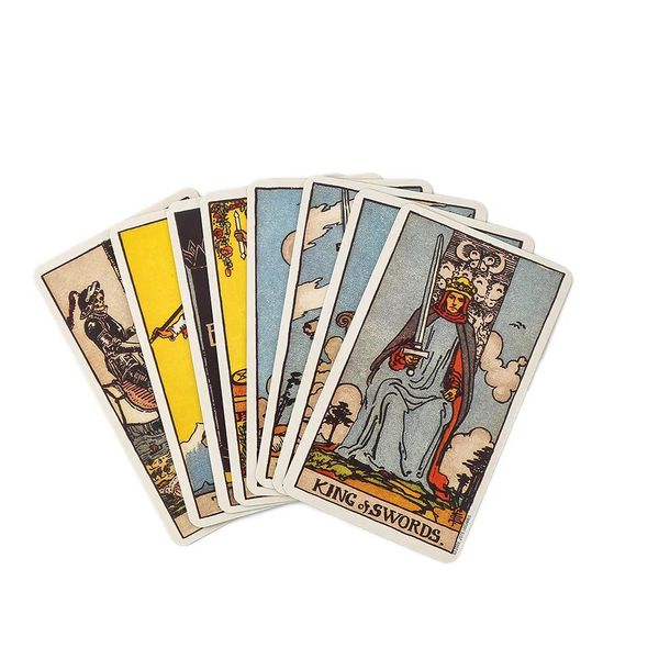 Smith Waite Tarot | Таро Уэйта-Смит (в жестяной коробочке, с зеленым срезом) 132921 фото