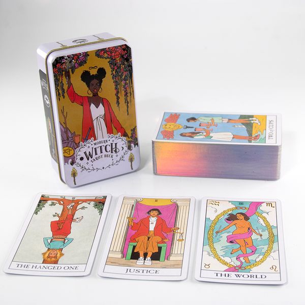 Таро Сучасної Відьми Modern Witch Tarot (у жерстяній коробочці, зі срібним зрізом) 98442 фото