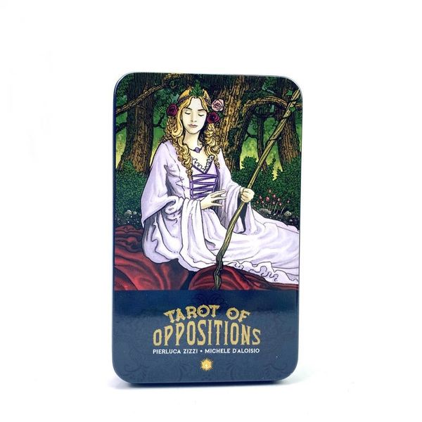 Tarot of Oppositions | Таро Противоположностей (в жестяной коробочке, с розовым срезом) 111876 фото