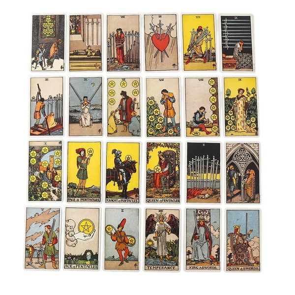 Smith Waite Tarot | Таро Уэйта-Смит (в жестяной коробочке, с зеленым срезом) 132921 фото