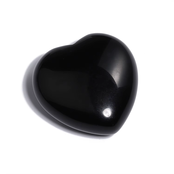 Фигурка сердечко обсидиан fig1004 фото