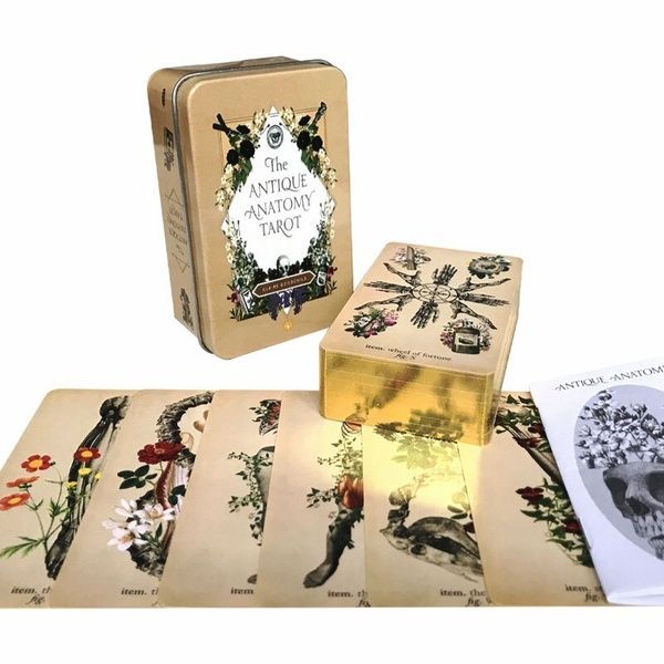Antique Anatomy Tarot | Таро Античної Анатомії (в жерстяній коробочці, із золотим зрізом) - уцінка 130265 фото