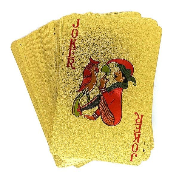 Пластиковые игральные карты Золотое Солнце 45893 фото